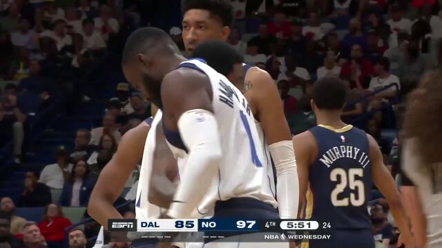 独行侠106-113鹈鹕 CJ32分末节接管比赛主场击败独行侠