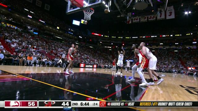 NBA常规赛：老鹰vs热火英文原声全场回放