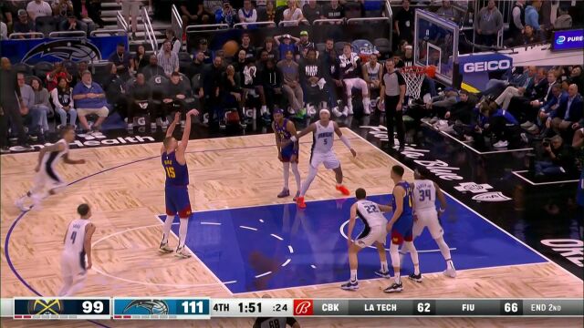 掘金vs魔术第4节英文原声回放