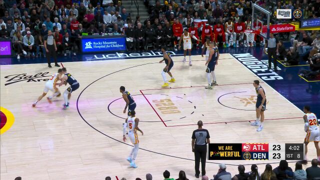 老鹰vs掘金精华纯享 约老师三双 穆雷砍41分轻取老鹰