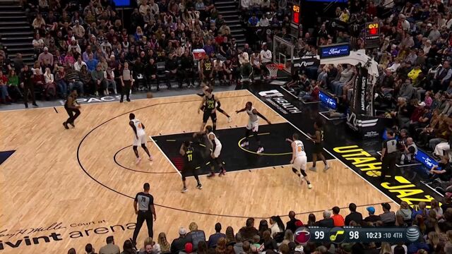 老将就是手稳心不慌！盖伊晃倒斯特鲁斯中距离稳稳命中