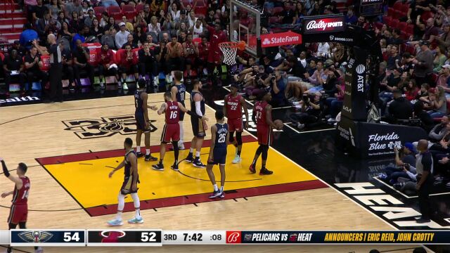鹈鹕vs热火湖纯享 希罗26分 热火赛季双杀鹈鹕