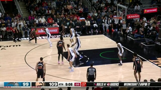 NBA常规赛：魔术vs老鹰英文原声全场回放