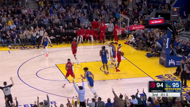 真正的得分盛宴！范弗利特连得4分库里库明加连中三分