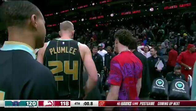NBA常规赛：黄蜂vs老鹰第4节 中文解说回放