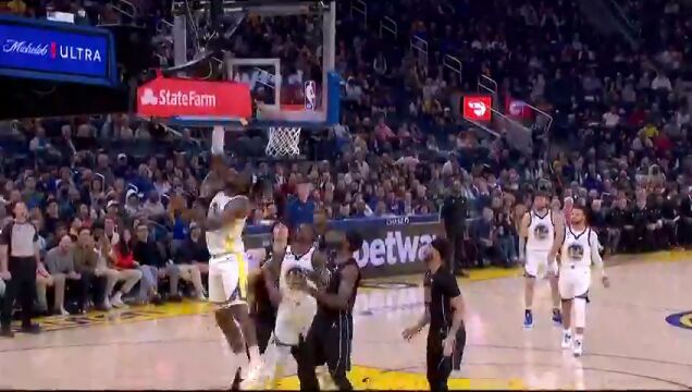 NBA常规赛：篮网vs勇士第4节中文解说回放