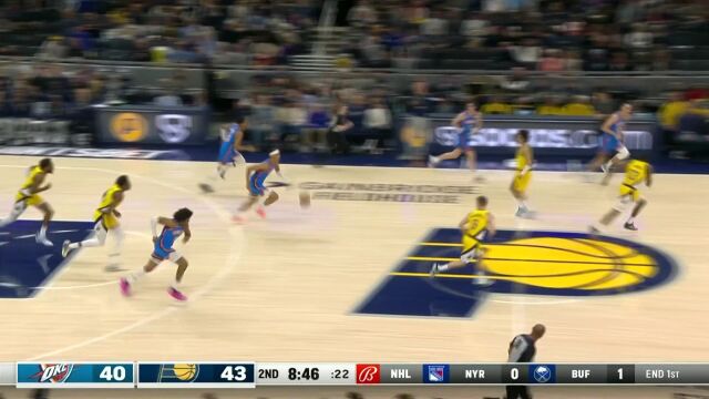 迪昂将球高高抛起 杰伦-威廉姆斯心领神会空接暴扣