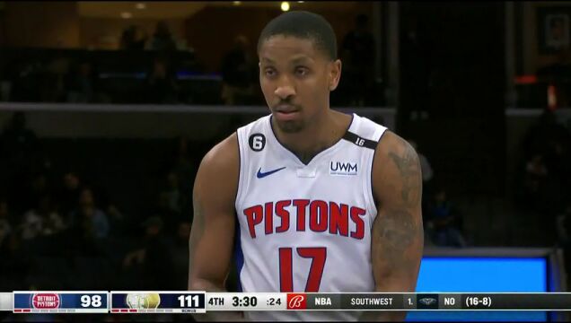 NBA常规赛：活塞vs灰熊中文解说全场回放