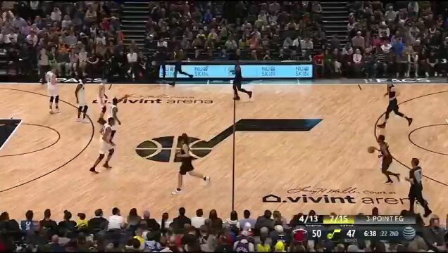 NBA常规赛：热火vs爵士第2节英文原声回放