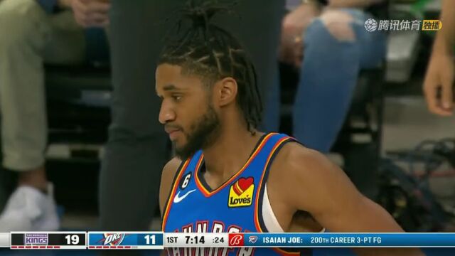 NBA常规赛：国王vs雷霆第1节中文解说回放