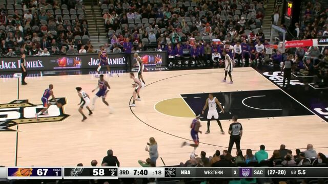 就在中距离出手！保罗第三节6记中投拿下12分