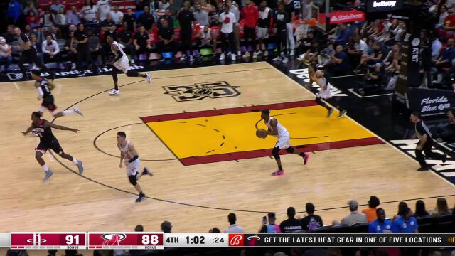 火箭vs热火精华纯享 希罗31分 巴特勒贡献空接扣篮绝杀