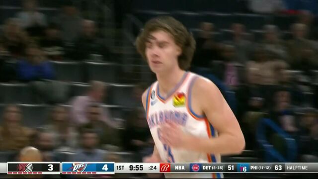 开拓者vs雷霆第1节中文解说回放