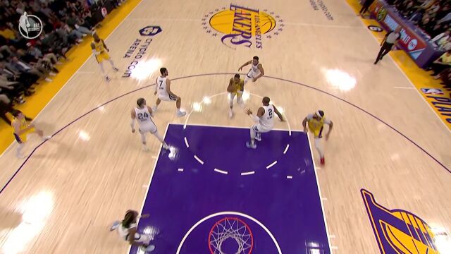 绝对的个人天赋 拉塞尔连线浓眉完成高难度空接