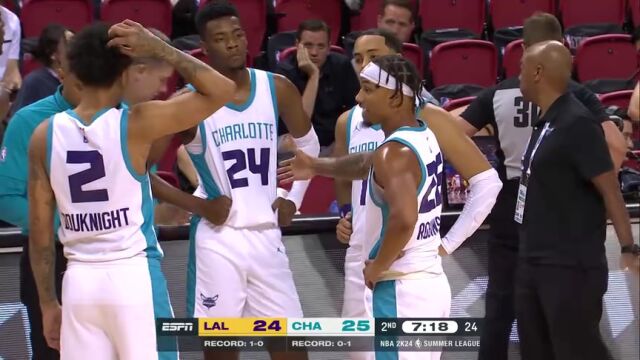 湖人vs黄蜂第2节英文原声回放