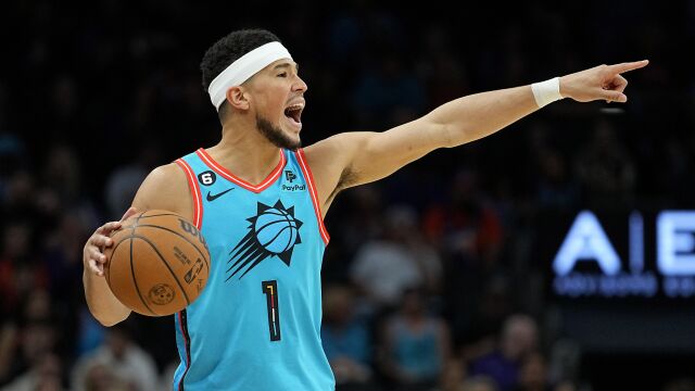 布克vs马刺集锦 狂轰27+7率队轻取马刺