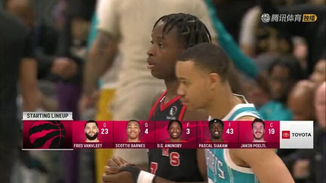 猛龙vs黄蜂第1节英文原声回放