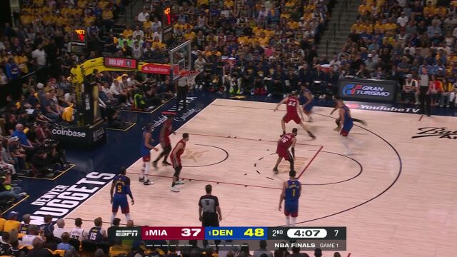 热火vs掘金英文原声全场回放