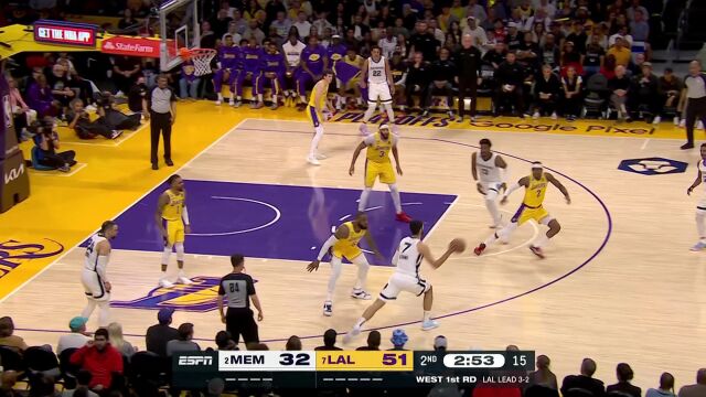 反击速度快如闪电！莫兰特抢断反击连线狄龙大空位三分涮筐而入