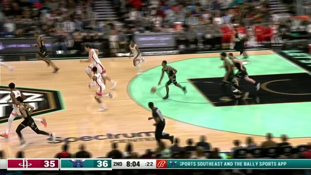 火箭vs黄蜂第2节中文解说回放