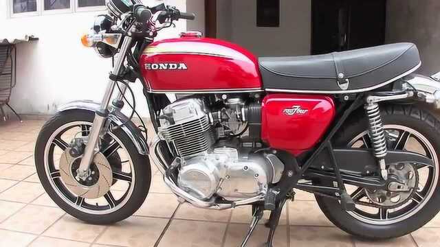 世界上最早的4缸4冲程摩托车本田经典CB系列鼻祖Honda 750 Four