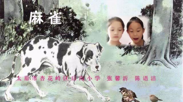 小学课文麻雀原文朗诵配乐视频