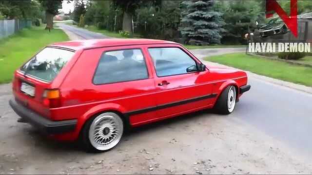 大众高尔夫老学校风格加装大涡轮VW GOLF Old school Big Turbo