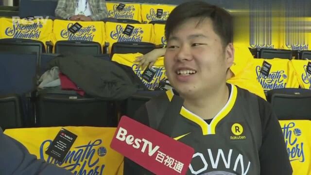 百视通NBA总决赛场外采访,三年老勇蜜疾呼:骑士总冠军!