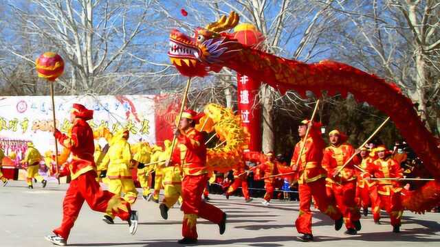 非遗过大年,看敦煌年俗,赏活龙活现的闹春龙灯