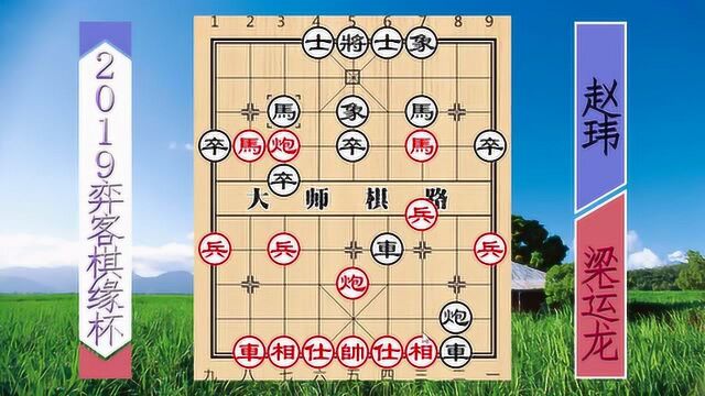 2019弈客棋缘杯经典杀局!小将布局飞刀失败,惨遭赵玮轻松拿捏