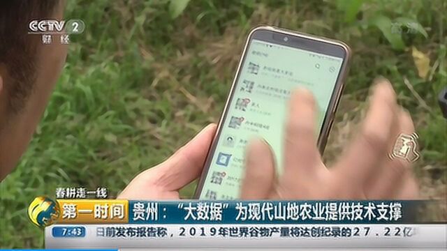 贵州:“大数据”为现代山地农业提供技术支撑