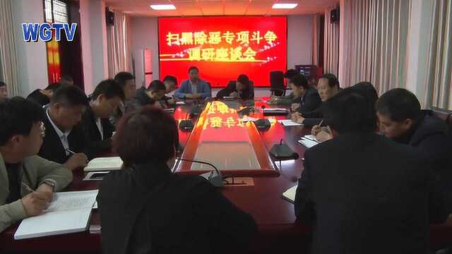 韩光主持召开苏坊镇扫黑除恶专项斗争推进会