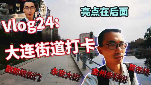 Vlog24 大连街道打卡 永安大街 金州步行街 菜市场