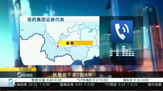 昆药集团:双氢青蒿素将在2026年前后上市