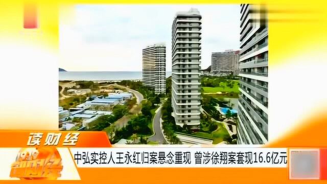 中弘实控人王永红归案悬念重现,曾涉徐翔案套现16.6亿元