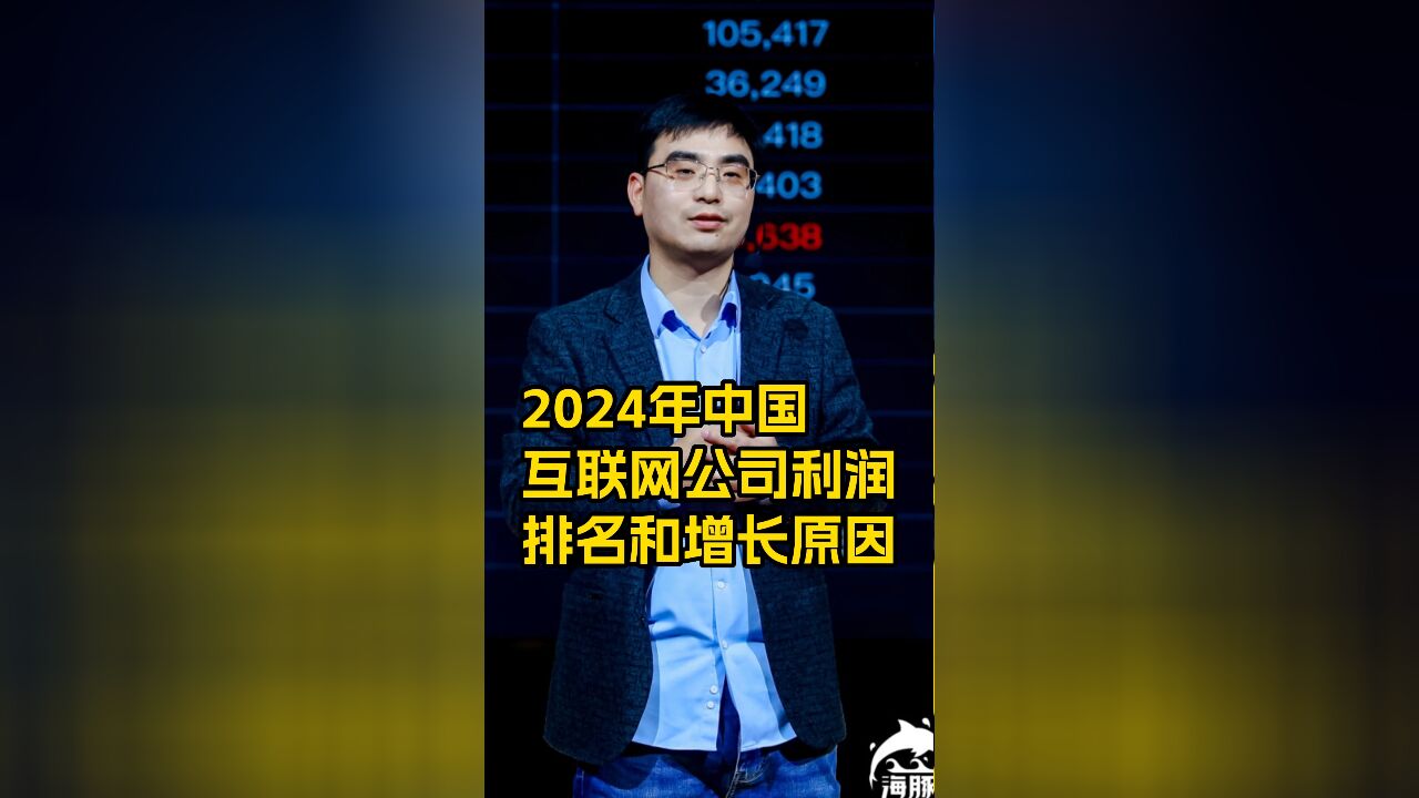 2024年中国互联网公司利润排名和增长原因