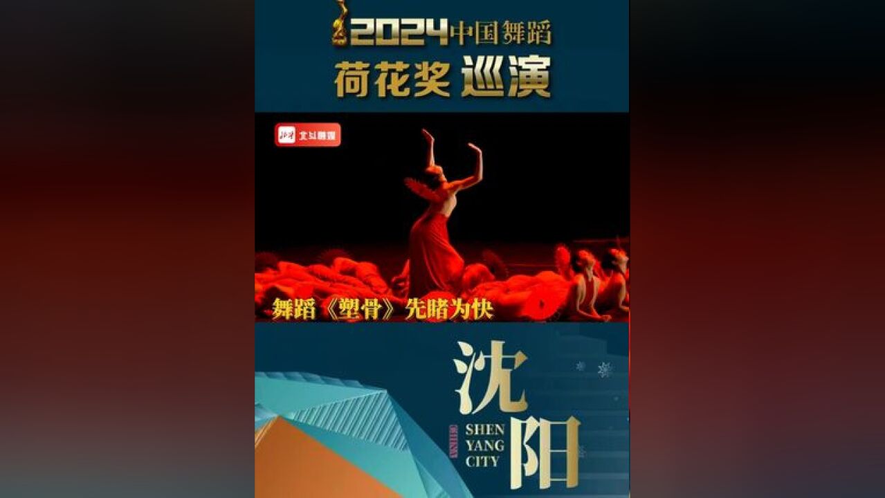 先睹为快!2024中国舞蹈荷花奖巡演沈阳站——舞蹈《塑骨》