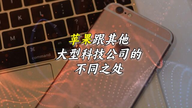 摩根大通:苹果跟其他大型科技公司的不同之处