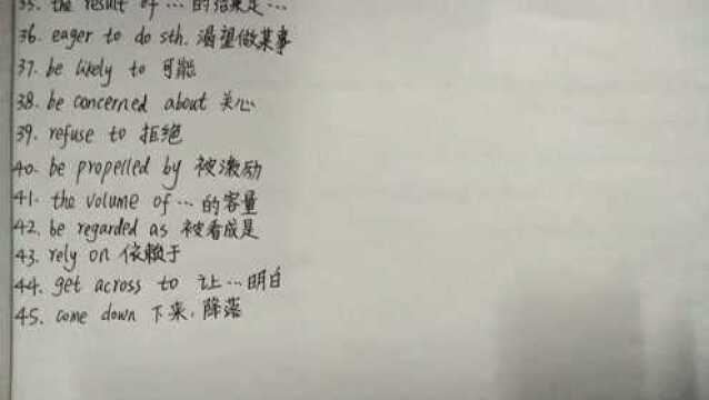 大学英语六级考试常用词组归纳(2)