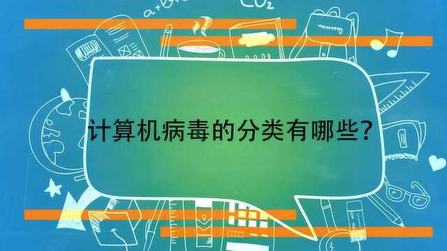 计算机病毒的分类有哪些?