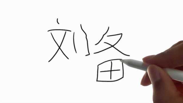 汉字创意漫画:高手用“刘备”画刘备,太帅了!哈哈