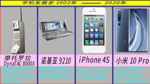 6分钟看完手机的发展史1902年2020年,里面肯定有你曾经用过的!