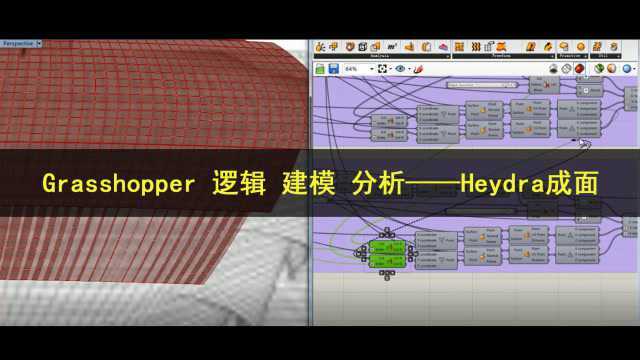 Grasshopper 逻辑 建模 分析——Heydra成面