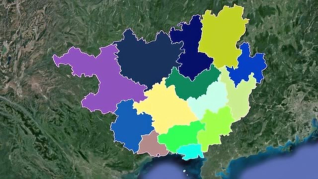 广西壮族自治区14个地级市,陆地面积大小_腾讯视频