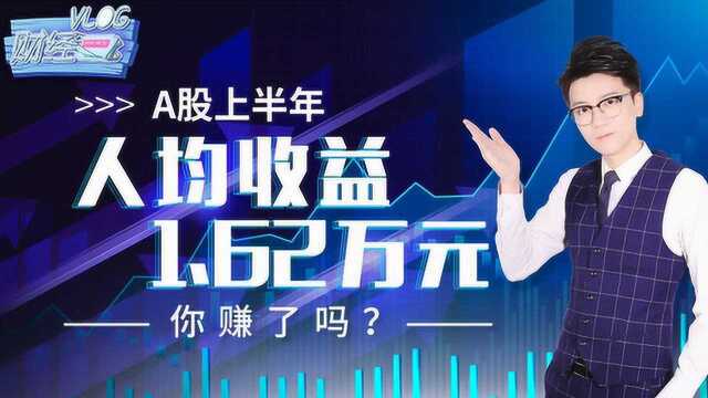 A股上半年人均收益1.62万元 你赚了吗?