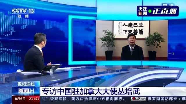 《新闻1+1》白岩松连线中国驻加拿大大使丛培武