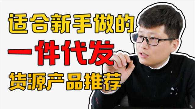 适合新手做的一件代发货源产品推荐