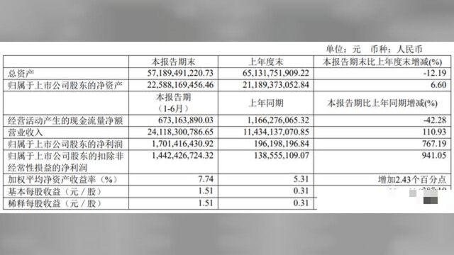 业绩增长强劲!闻泰科技上半年净利17亿元,同比暴增767.19%