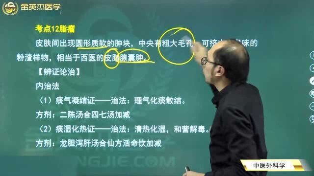 皮肤出现圆形肿块且中央有粗大毛孔是脂瘤的症状表现,内外治疗方法有哪些?