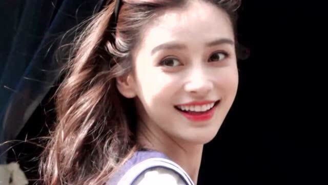 Angelababy生图曝光,校园感满满